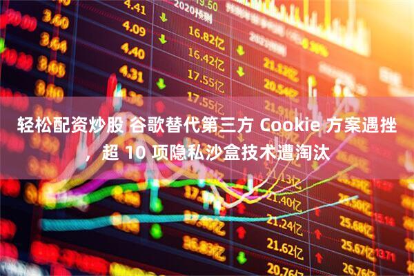 轻松配资炒股 谷歌替代第三方 Cookie 方案遇挫，超 10 项隐私沙盒技术遭淘汰
