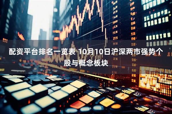 配资平台排名一览表 10月10日沪深两市强势个股与概念板块